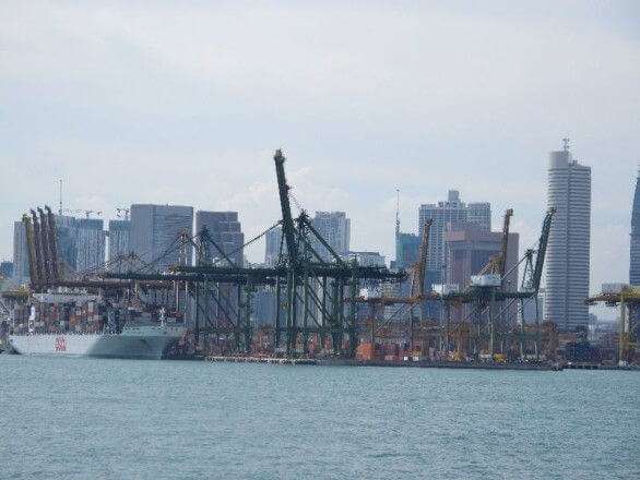 Containerhafen in Singapur